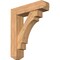 Ekena Millwork Merced Craftsman Smooth Bracket w/ Offset Brace, Western Red Cedar, 7 1/2"W x 30"D x 36"H BKT0806X30X36MRC04SWR - alternate 1